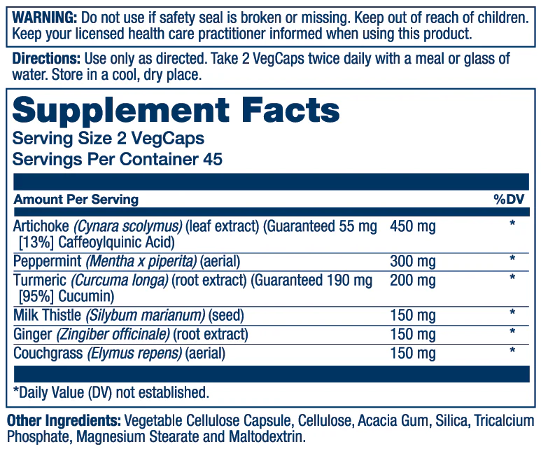 Solaray Gallbladder Support Formula 90 Caps