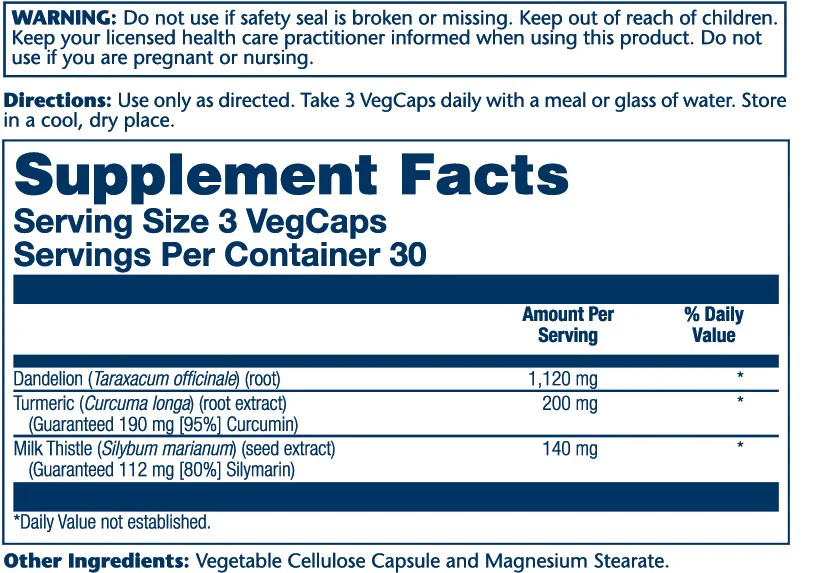 Solaray Siliverin, Liver Cleanse 90 Caps