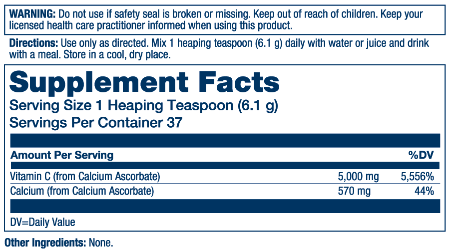 Solaray Vitamin C Crystalline, Buffered 227g