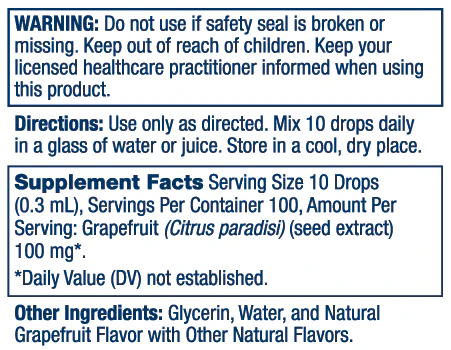 Solaray Grapefruit Seed Extract 100mng 30ml