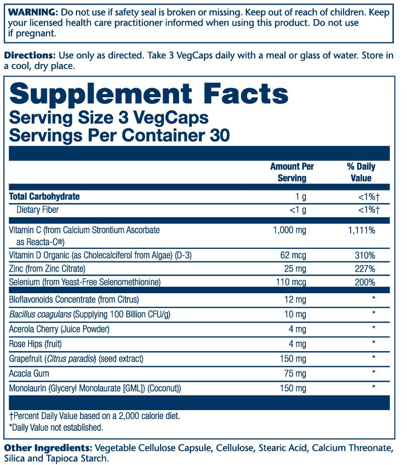 Solaray Immufight Maximum Daily Defense 90 Caps