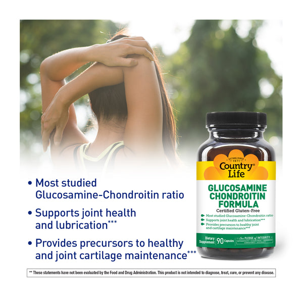 Country Life Vitamins Glucosamine Chondroitin Formula 90 Caps