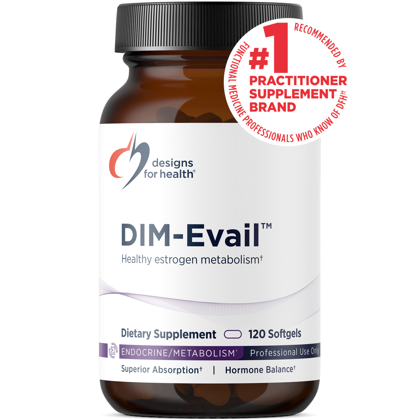 Designs for Health DIM-Evail 60 Sofgels