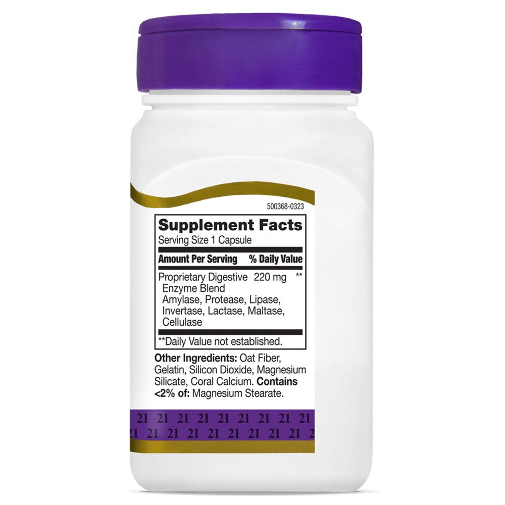21st Century Digestive Enzymes, Proprietary Blend, Healthy Digestion, 60 Capsules