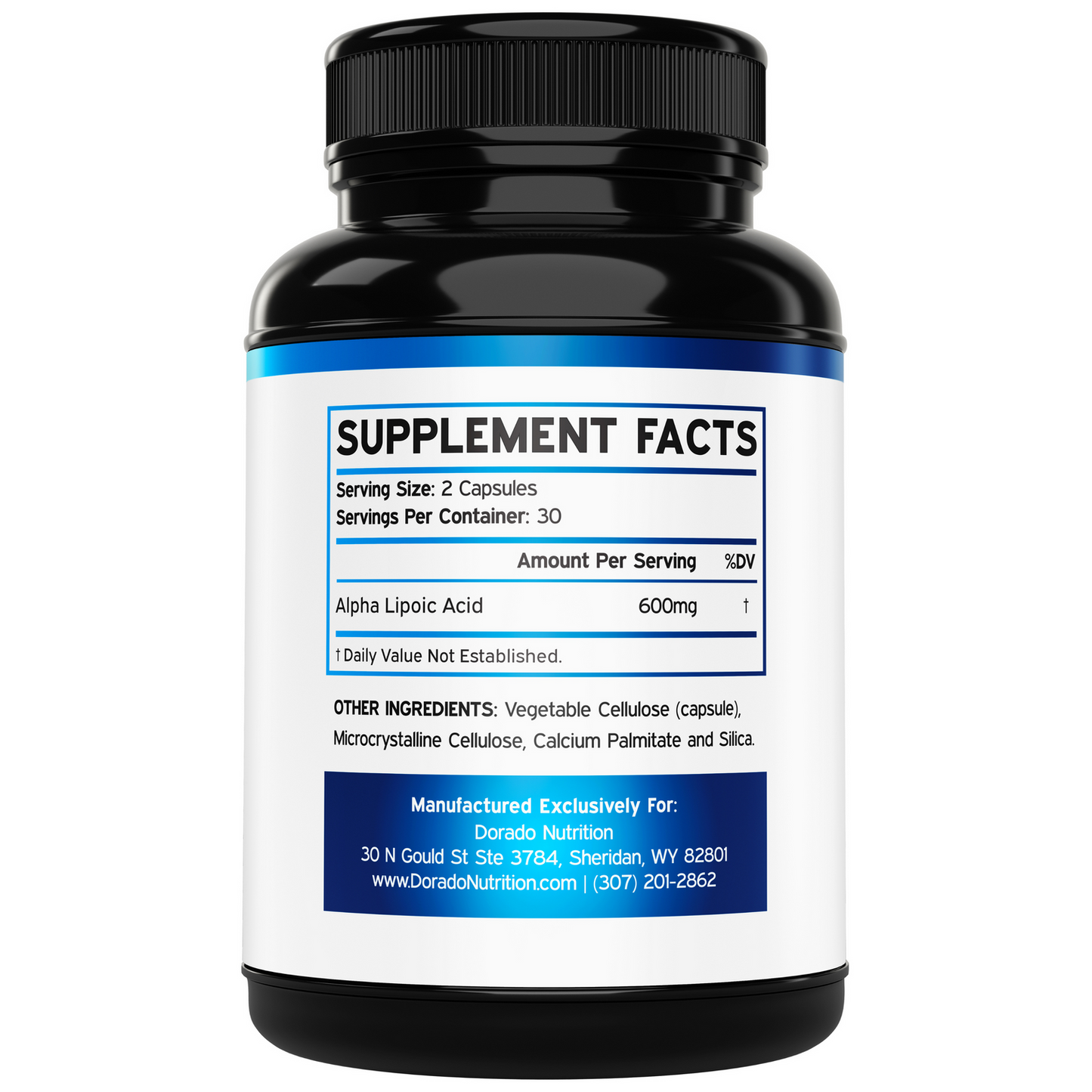 Dorado Nutrition Alpha Lipoic Acid - 60 Capsules