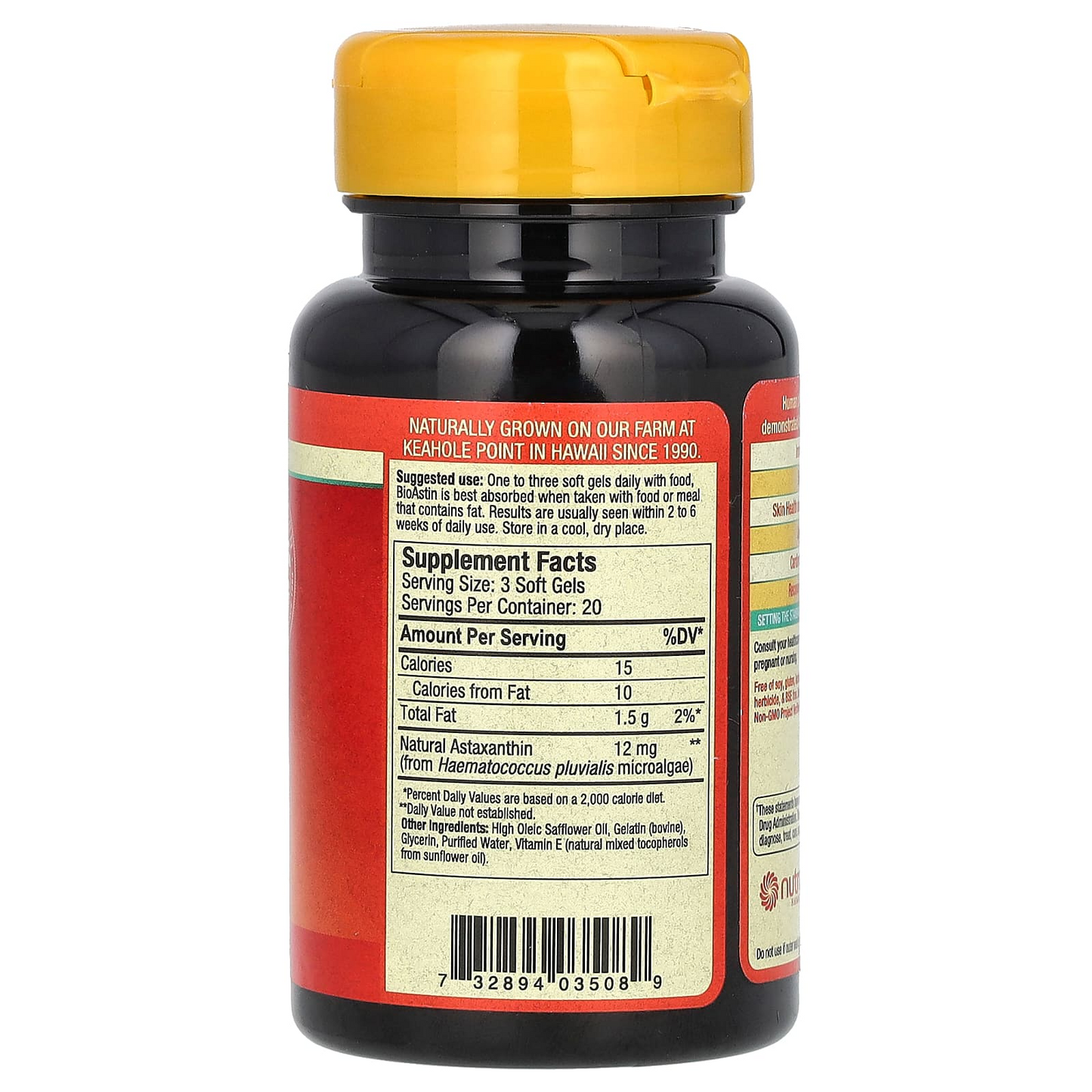 Bio Astin Hawaiian Astaxanthin 12mg Antioxidant 50 Softgels