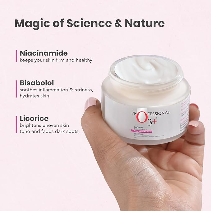 Professional O3+ Radiant Whitening Day Cream SPF30 Dermal Zone
