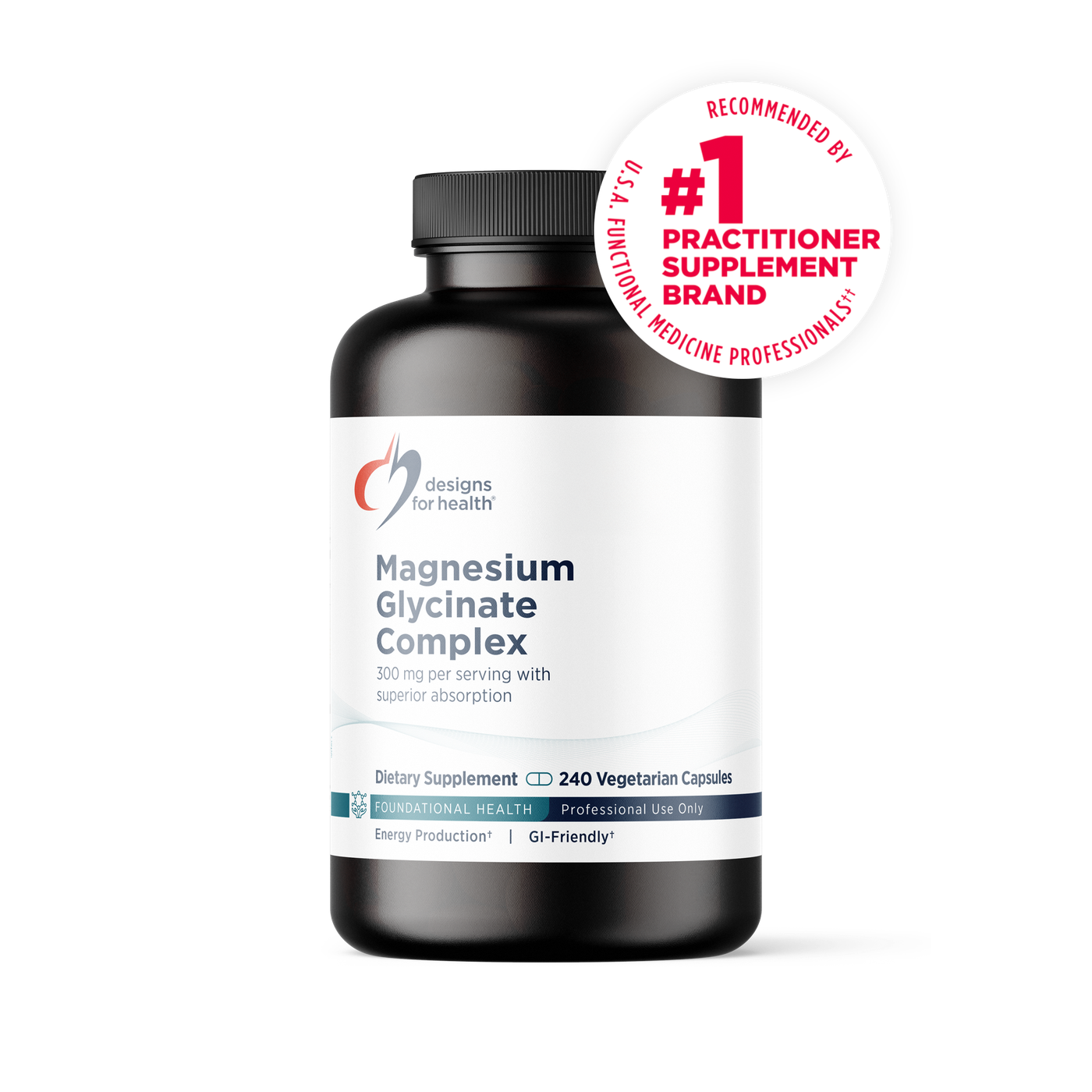 Designs for Health Magnesium Glycinate Complex 60 Caps