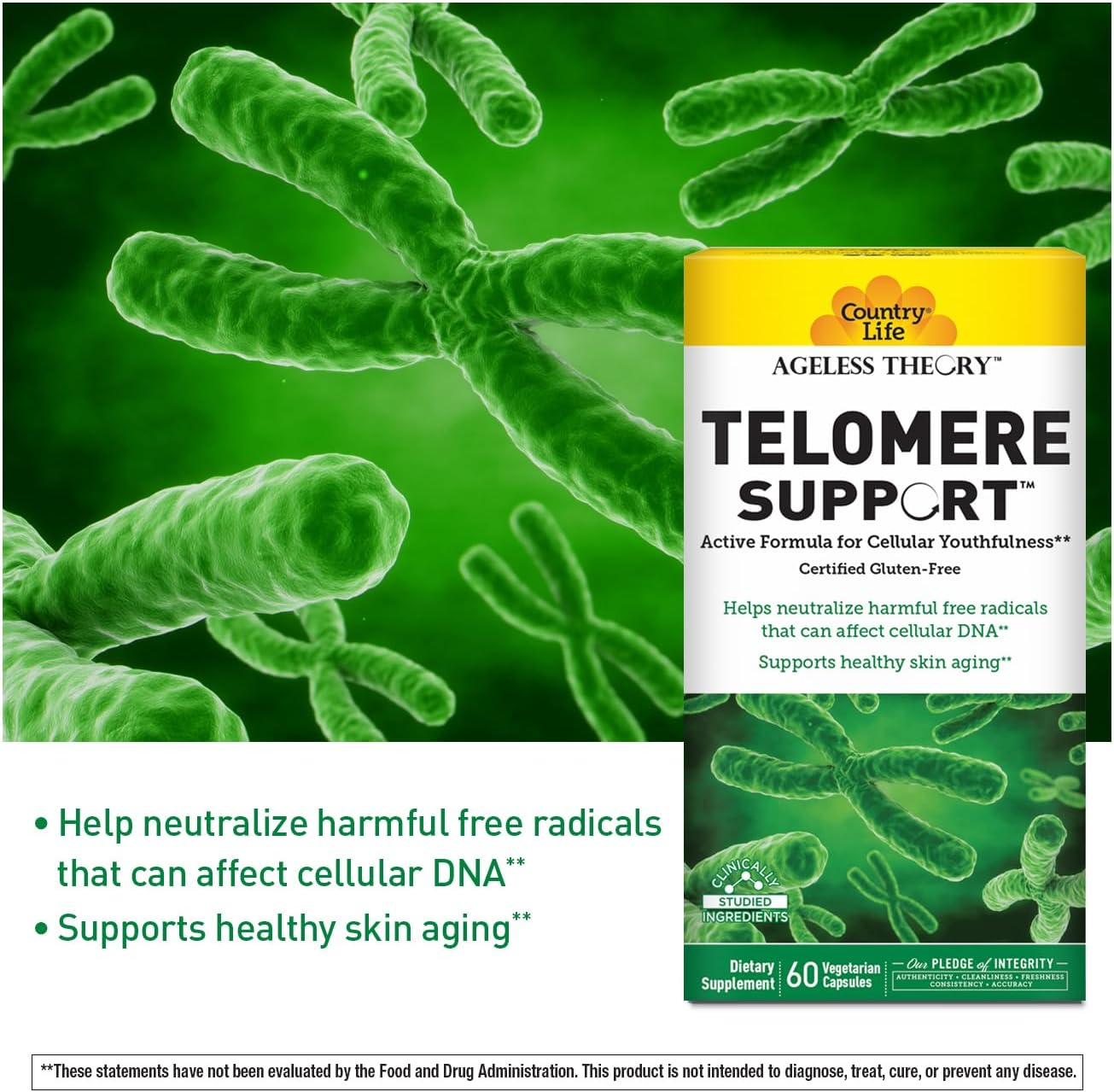 Country Life Vitamins Ageless Theory™ Telomere Support™ 60 caps