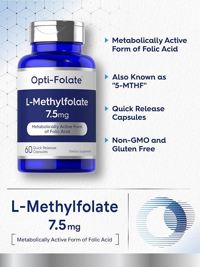 Opti-Folate L-Methylfolate 7.5mg | 60 Capsules