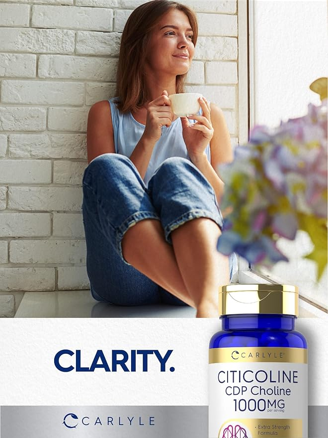 Carlyle Nutritionals Citicoline CDP Choline 1000mg per serving | 60 Capsules