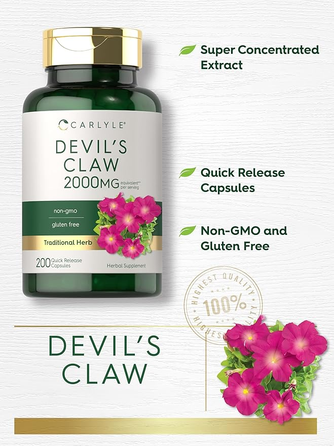 Carlyle Nutritionals Devil's Claw 2000mg 200 Capsules