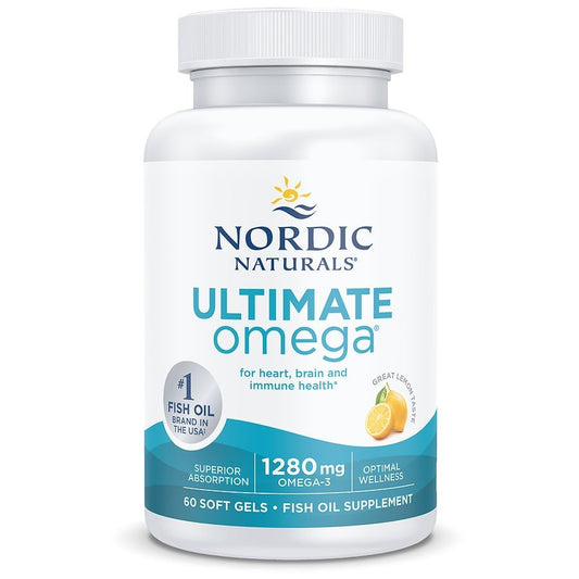 Nordic Naturals Ultimate Omega Fish Oil | 1280mg 60 Softgels