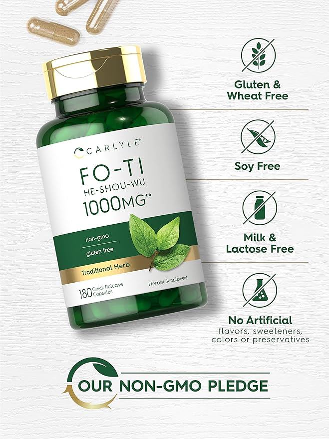 Carlyle Nutritionals Fo-Ti Root 1000mg | 180 Capsules