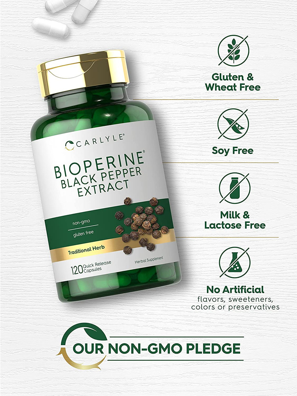 Carlyle Nutritionals Bioperine 10mg | 120 Capsules
