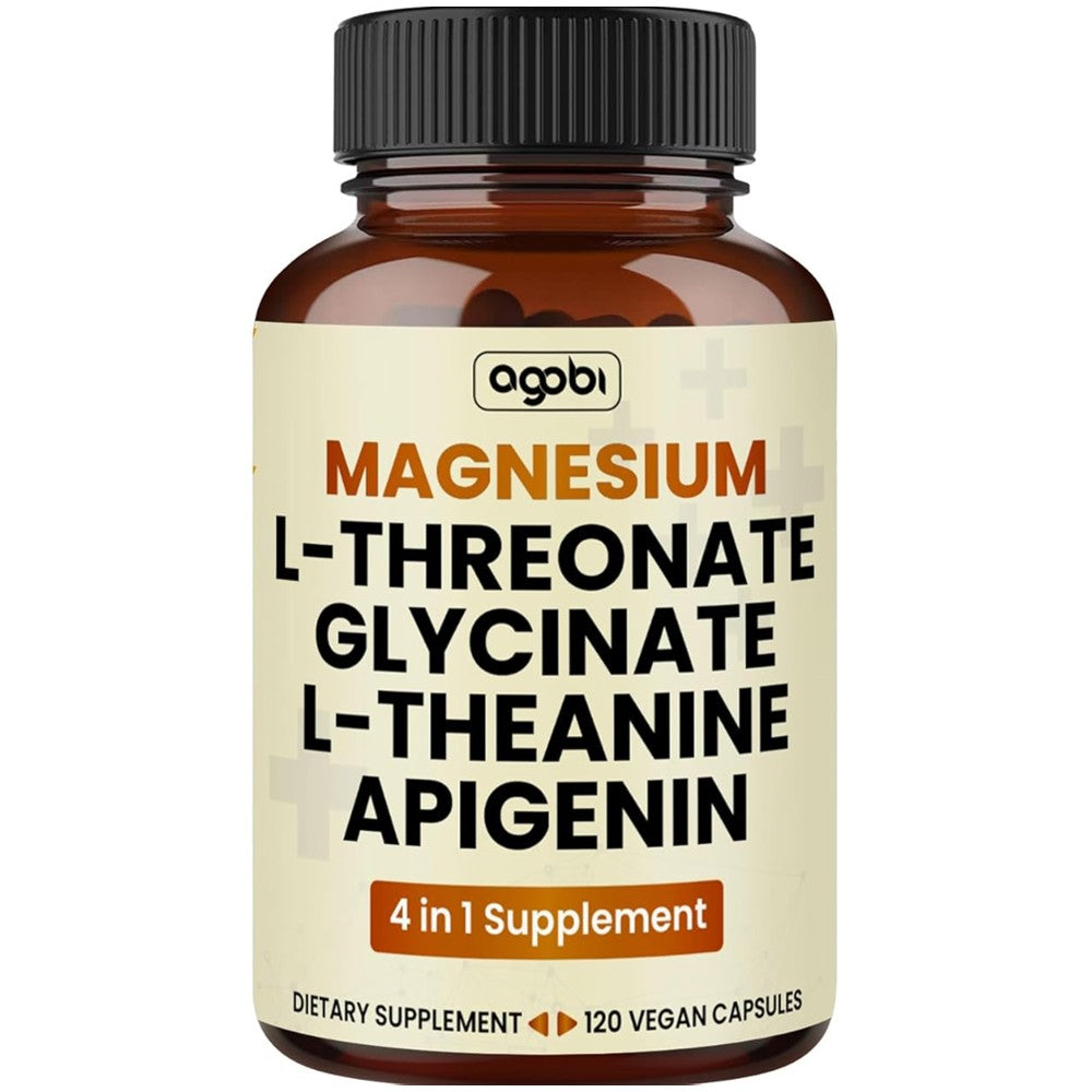 Agobi Magnesium 1500mg 4-in-1 – L-Threonate, Glycinate, L-Theanine & Apigenin