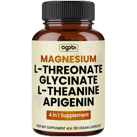 Agobi Magnesium 1500mg 4-in-1 – L-Threonate, Glycinate, L-Theanine & Apigenin