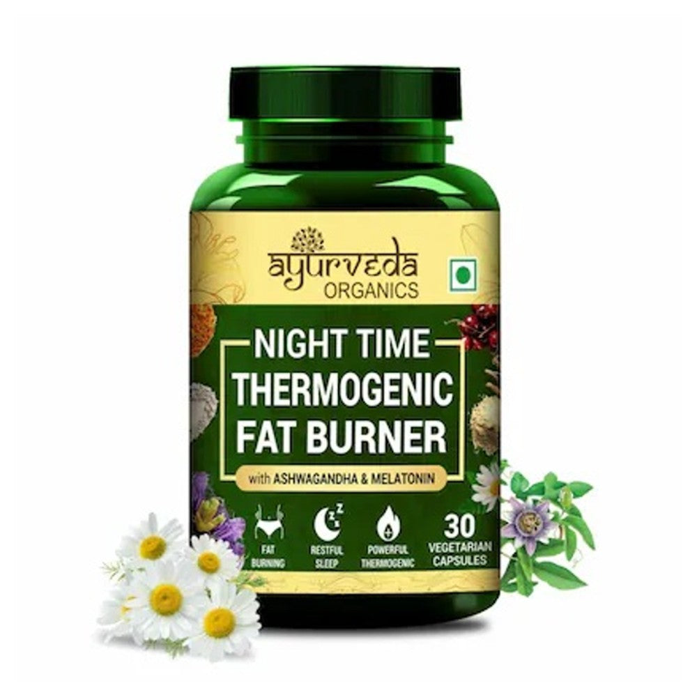 Ayurveda Organics Night Time Thermogenic Fat Burner - 30 Capsules