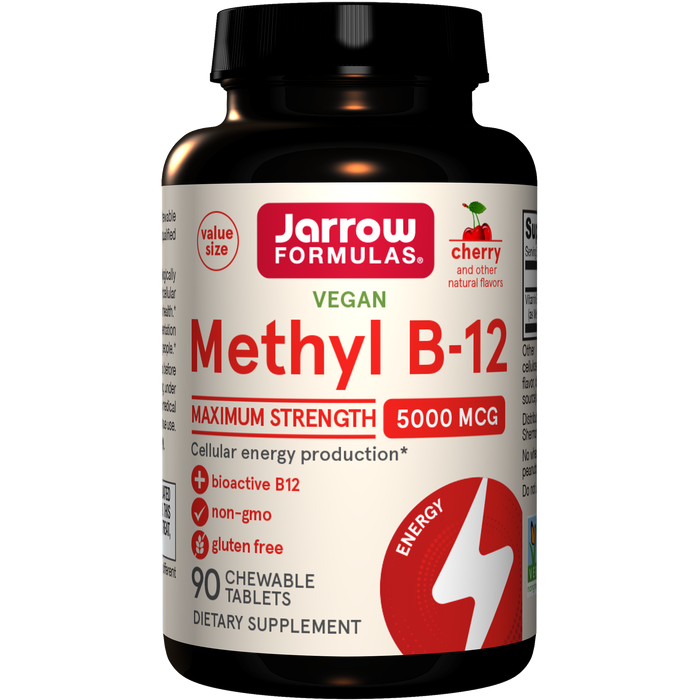 Jarrow Formulas Methyl B-12 Cherry - 5000mcg 60 Tabs