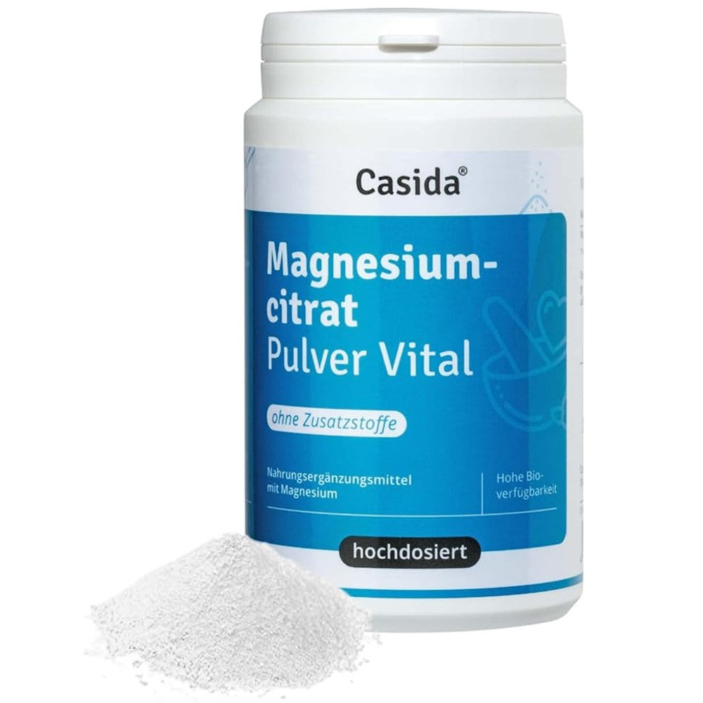 Casida Magnesium Citrat Pulver Vital 200g Powder – Pure & Fast Absorbing