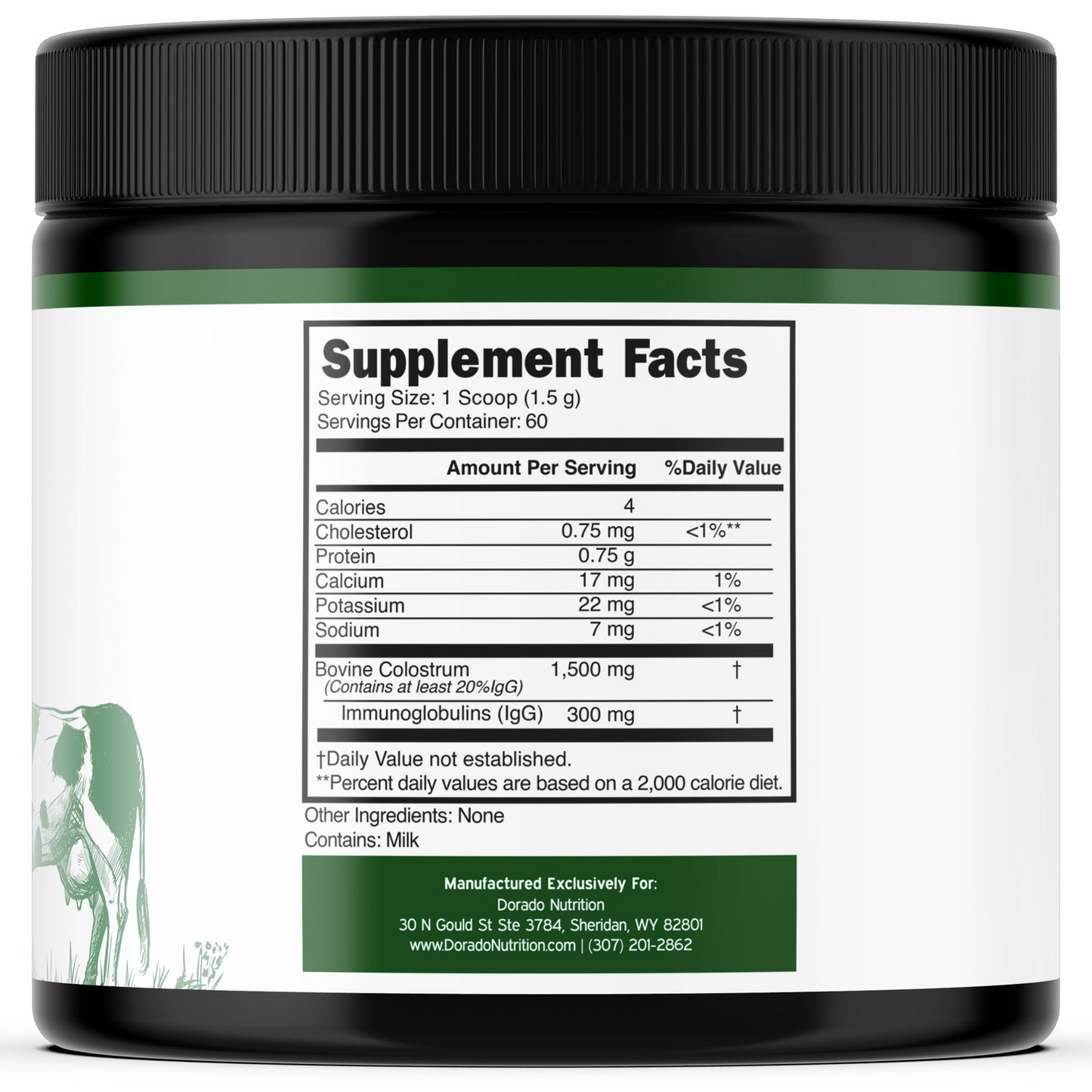 Dorado Nutrition Colostrum Supplement Powder 90g