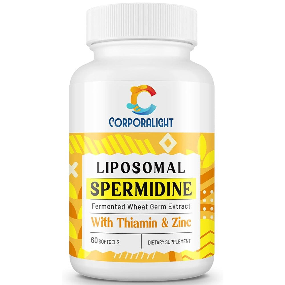 Corporalight Liposomal Spermidine Softgels – Premium Wheat Germ & Zinc Formula (60 Count)
