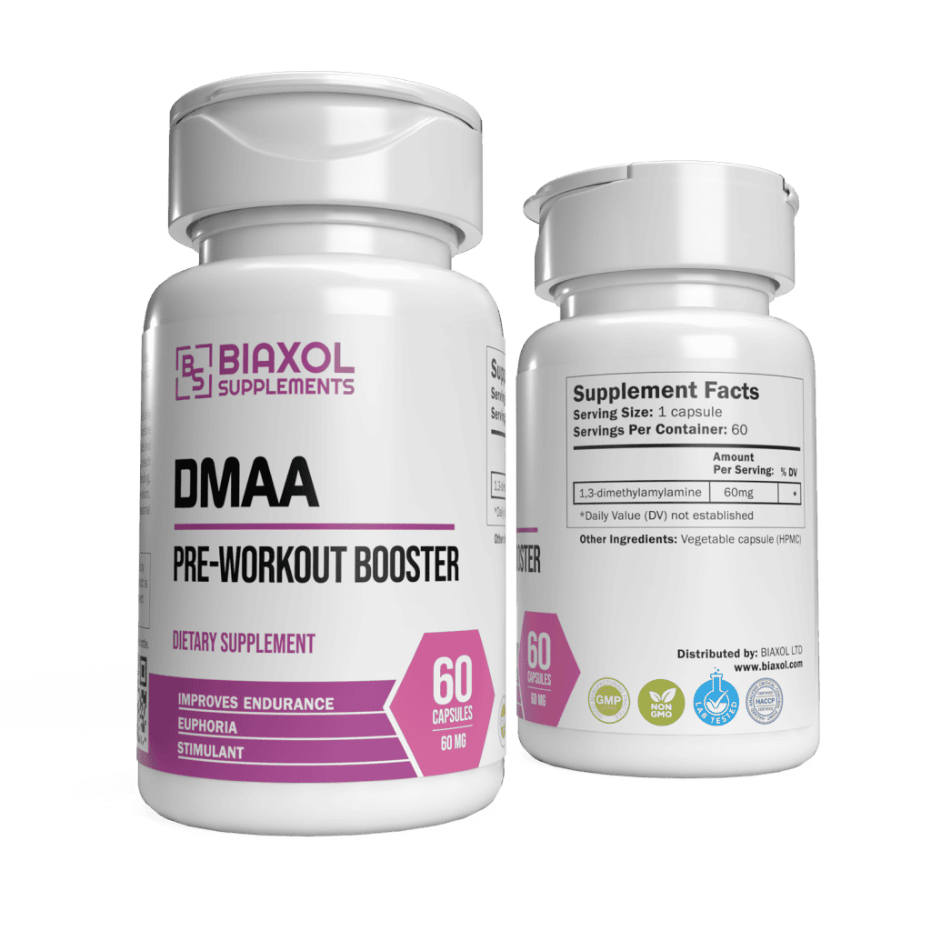 Biaxol Supplements Dmaa Pre-Workout Booster 60 Caps