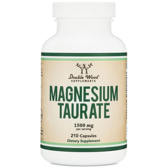 Double Wood Magnesium Taurate 1500mg – Heart & Brain Health Support