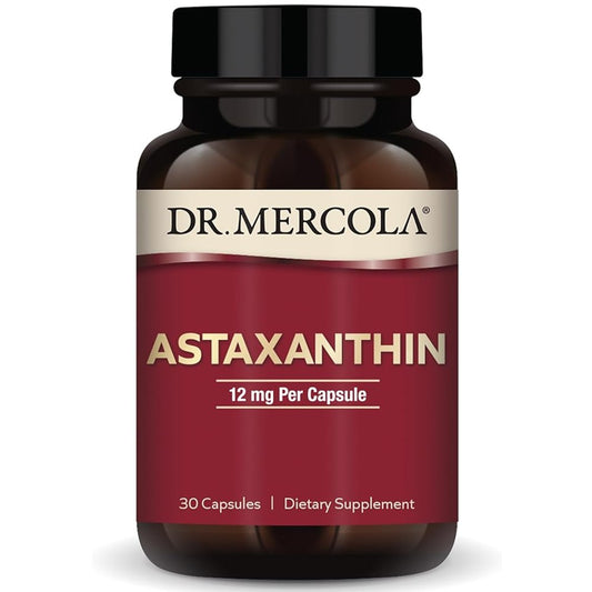 Dr. Mercola Astaxanthin 12mg — Potent Antioxidant Formula for Cellular Health