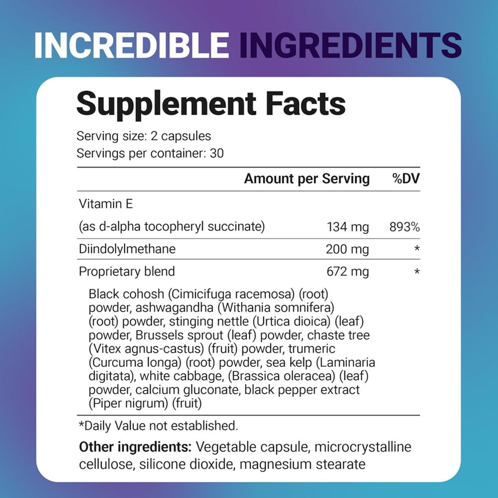 Dr. BergⓇ DIM Supplement – 200mg Estrogen Balance Formula (60 Capsules)