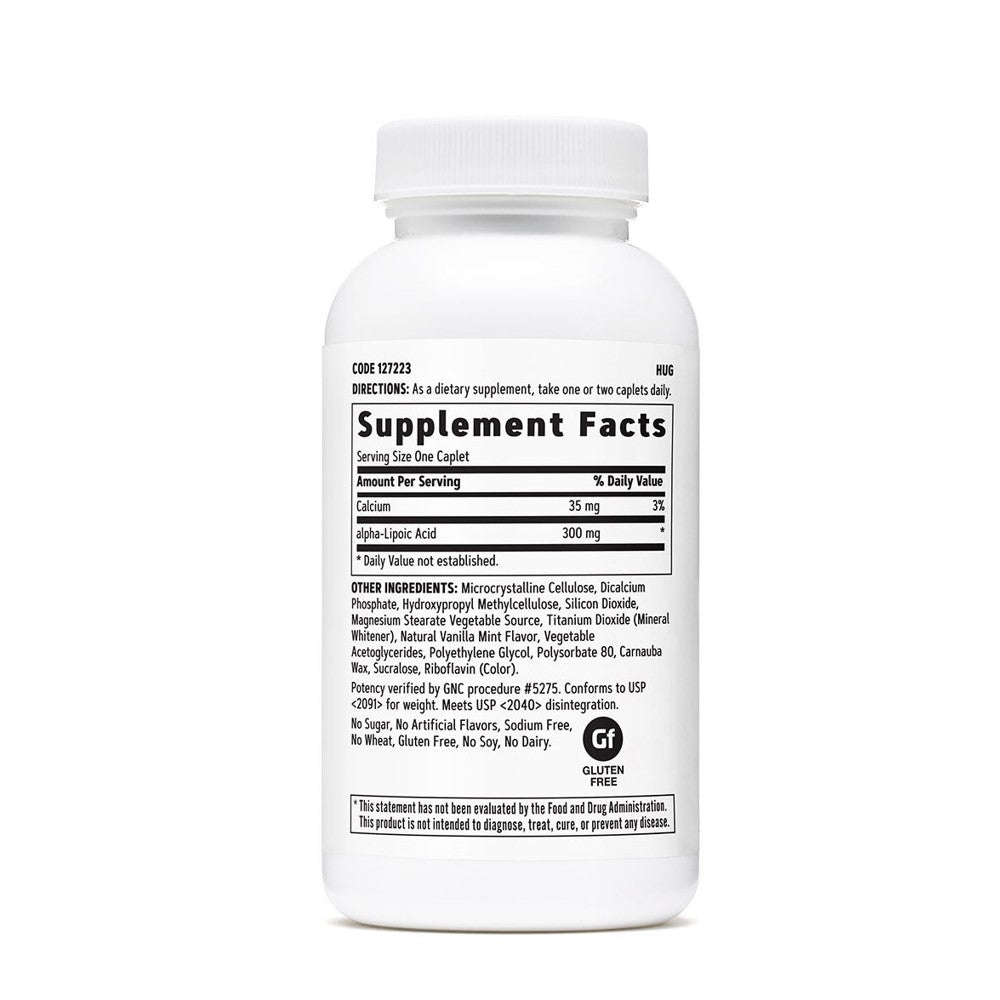 GNC Alpha-Lipoic Acid 300mg – Antioxidant & Energy Support | 60 Capsules