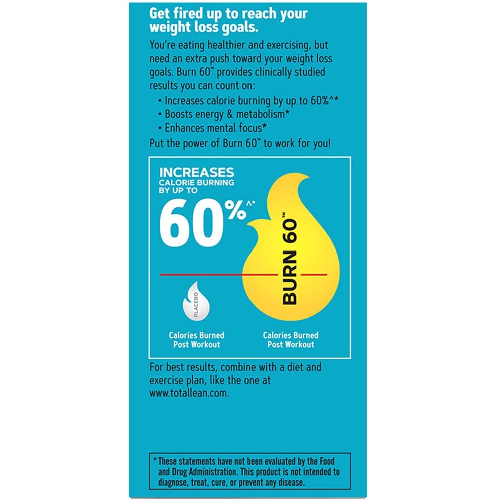 GNC Total Lean Burn 60™ – Thermogenic Fat Burner