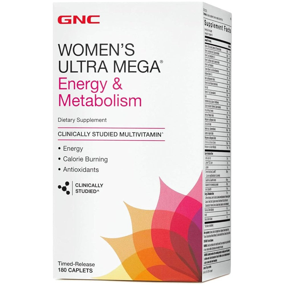 GNC Women’s Ultra Mega® Energy & Metabolism – Energy, Metabolism & Antioxidant Support
