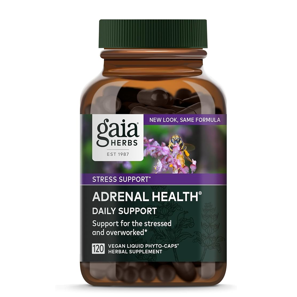 Gaia Herbs Adrenal Health Daily Support, Stress Relief and Adrenal Fatigue Supplement