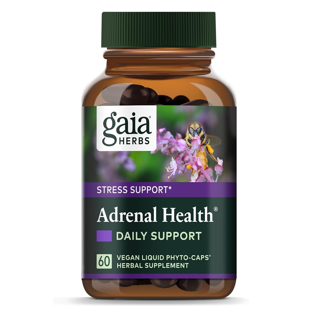 Gaia Herbs Adrenal Health Daily Support, Stress Relief and Adrenal Fatigue Supplement