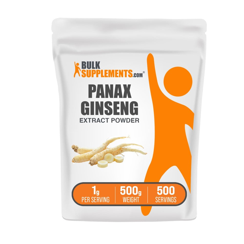 BulkSupplements Panax Ginseng Extract Powder – 500g | 500 Servings for Energy & Vitality