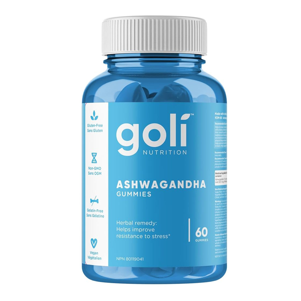 Goli Ashwagandha Gummies – Stress Relief, Sleep Support & Endurance Booster | 60 Gummies