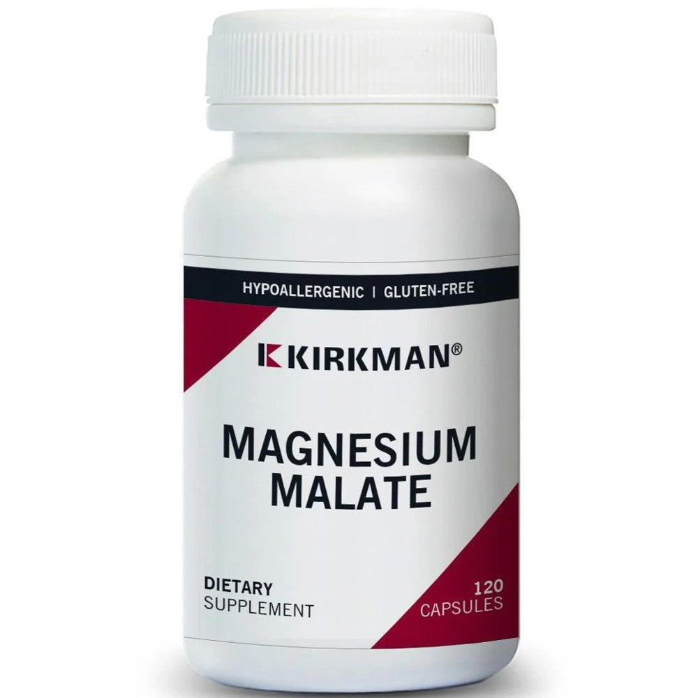 Kirkman Magnesium Malate 120 Capsules – High Absorption Muscle & Energy Support