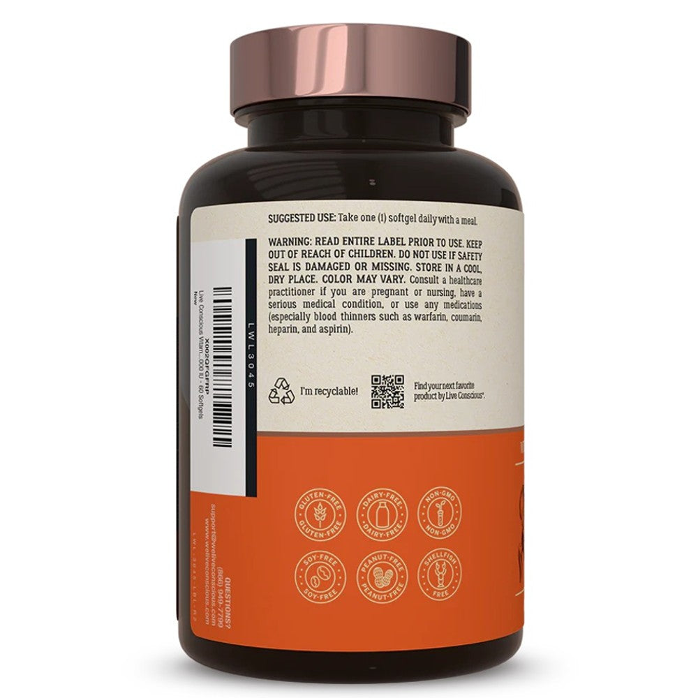Live Conscious K2+D3 - Bone & Heart Health
