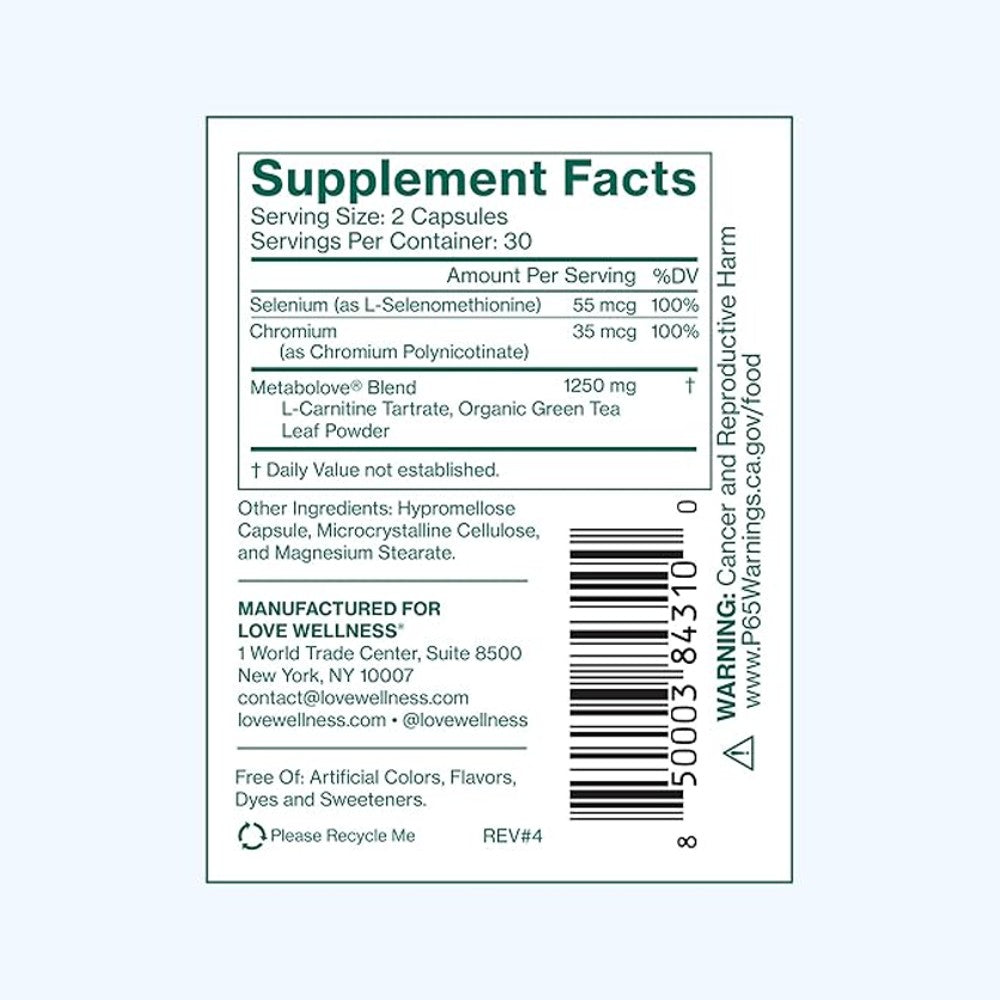 Metabo Love® by Love Wellness – Energy & Thyroid Support Formula