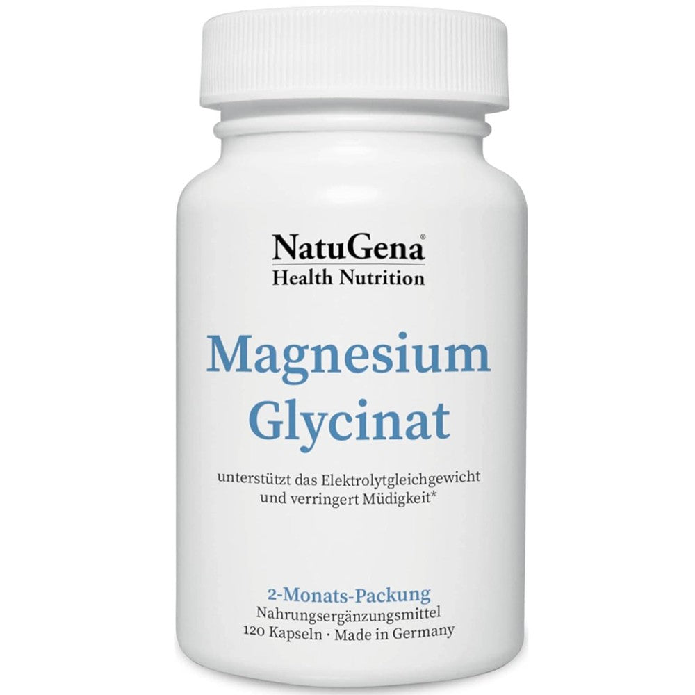 NatuGena Magnesium Glycinate – Muscle & Nerve Support (120 Capsules)