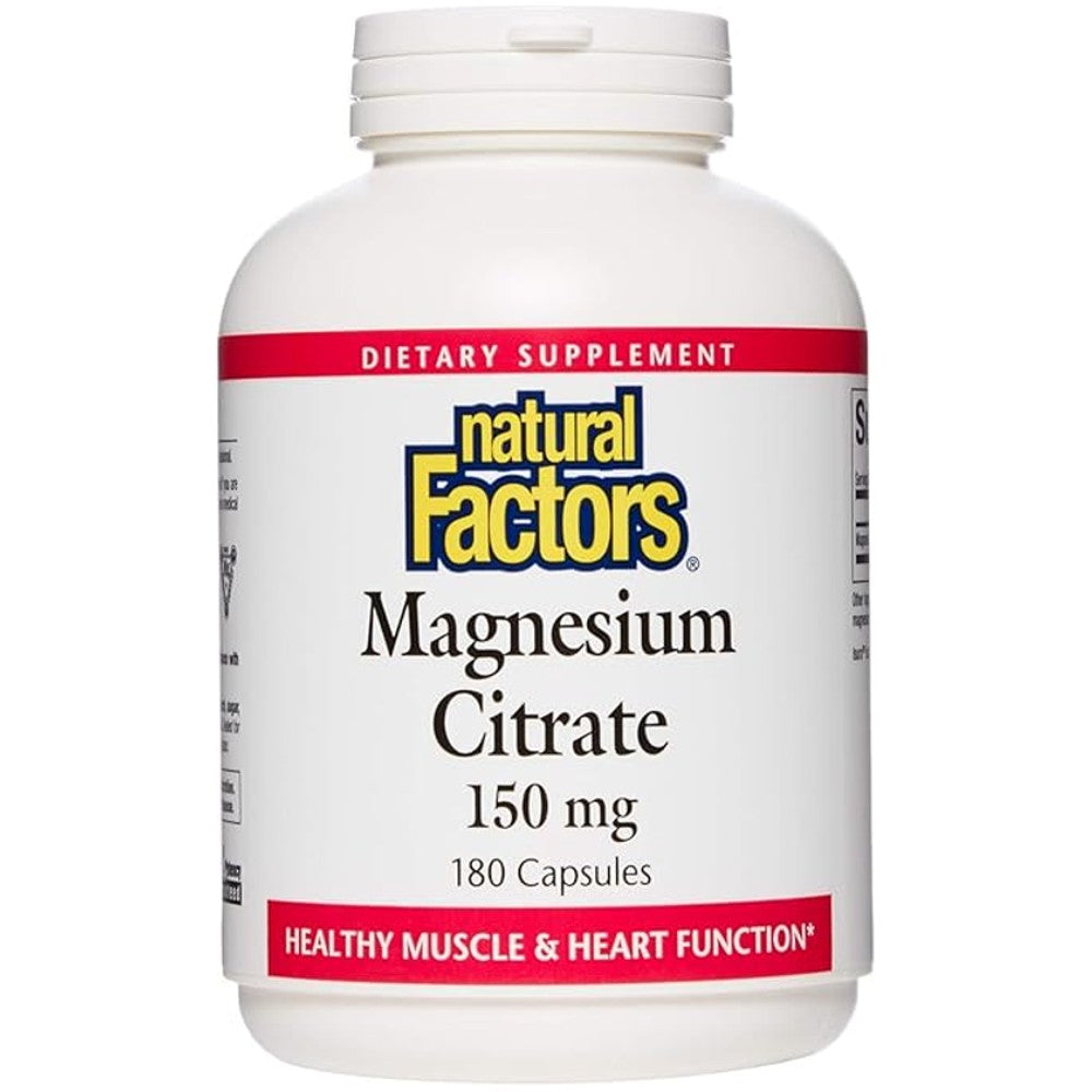 Natural Factors Magnesium Citrate 150mg – 180 Capsules