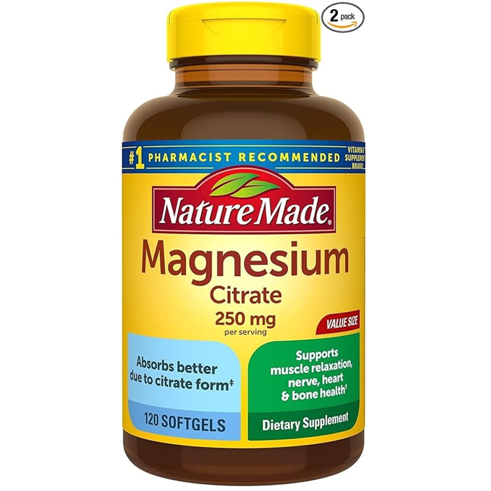 Nature Made Magnesium Citrate 250mg – Enhanced Absorption