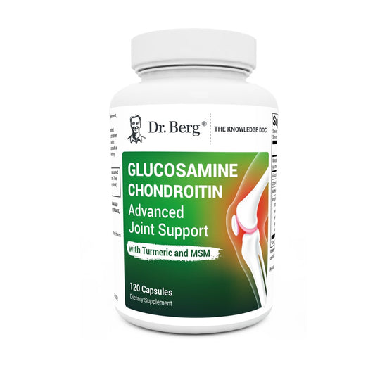Dr. Berg Glucosamine Chondroitin Advanced Joint Support – With Turmeric & MSM | 120 Capsules