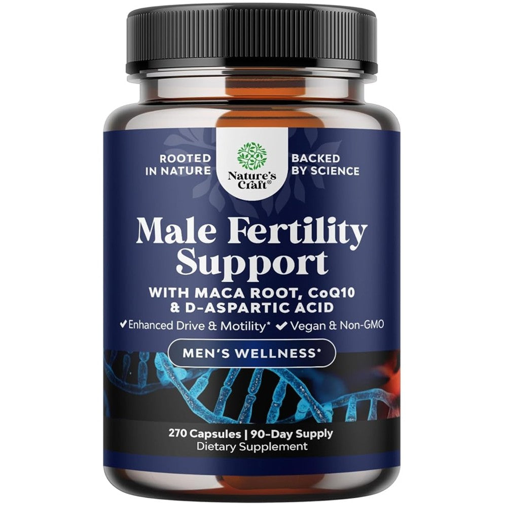 Nature's Craft Male Fertility Support - Formula for Male Reproductive Health
