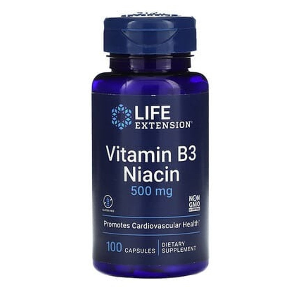 NOW Niacin 500mg – Vitamin B3 Supplement for Nutritional Health | 100 Vegan Capsules