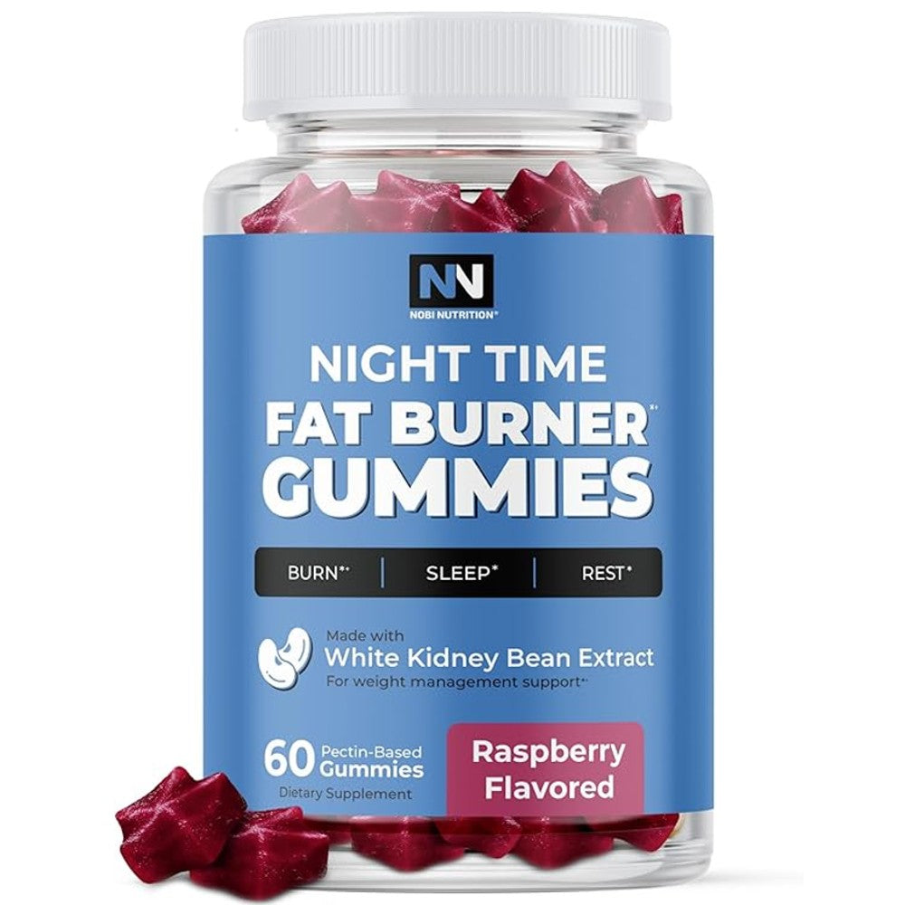 Nobi Nutrition Night Time Fat Burner Gummies – White Kidney Bean Extract