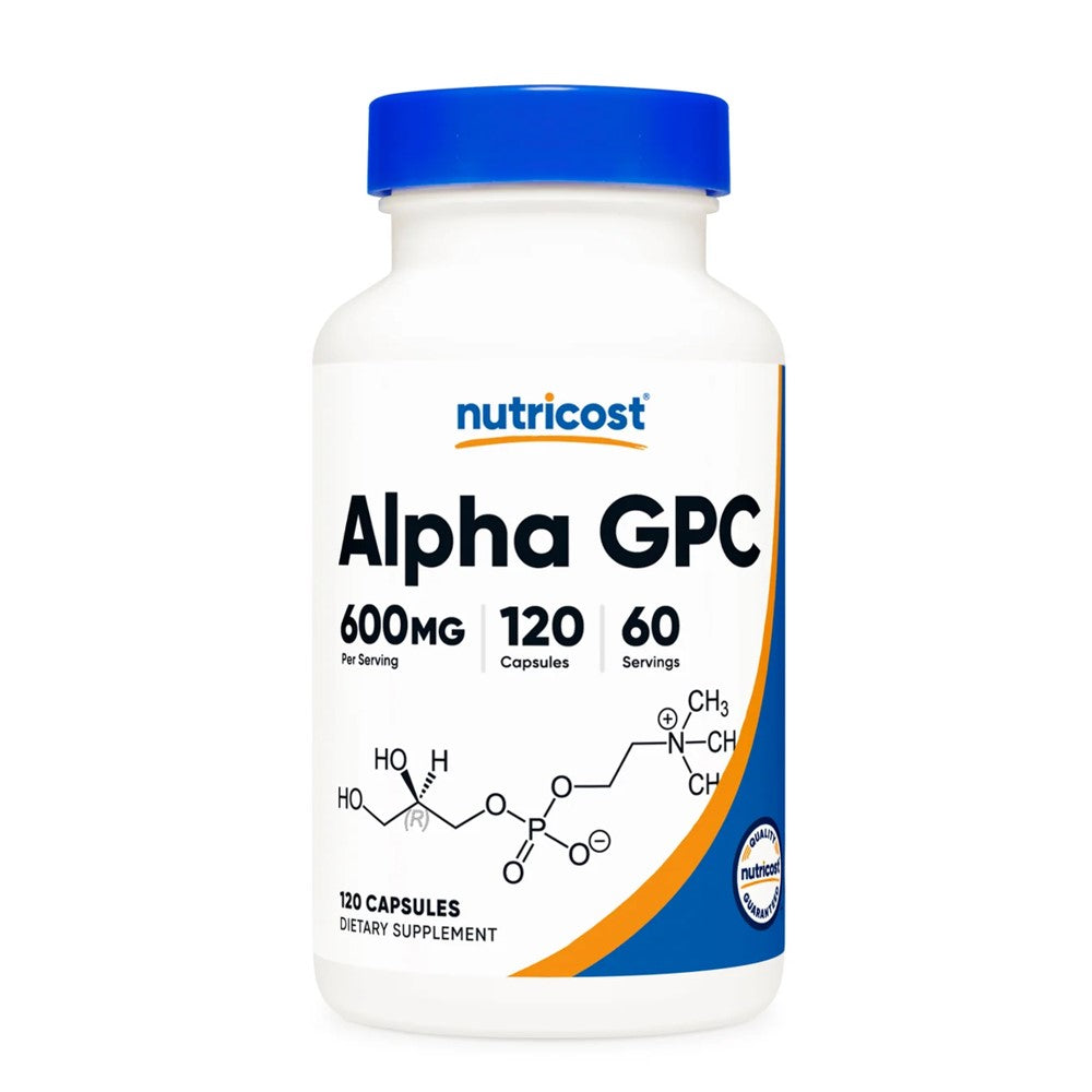 Nutricost Alpha Gpc 600mg – High-Potency Choline Supplement, 60 Capsules