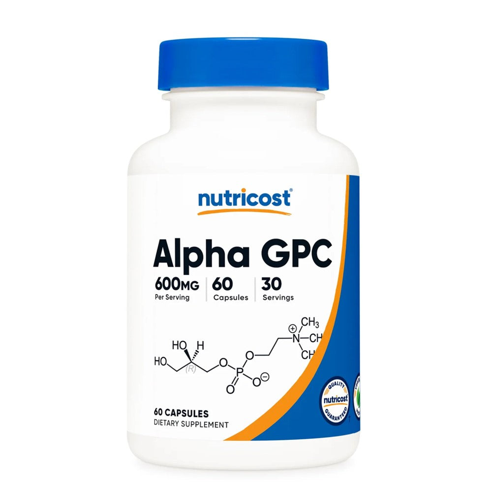 Nutricost Alpha Gpc 600mg – High-Potency Choline Supplement, 60 Capsules