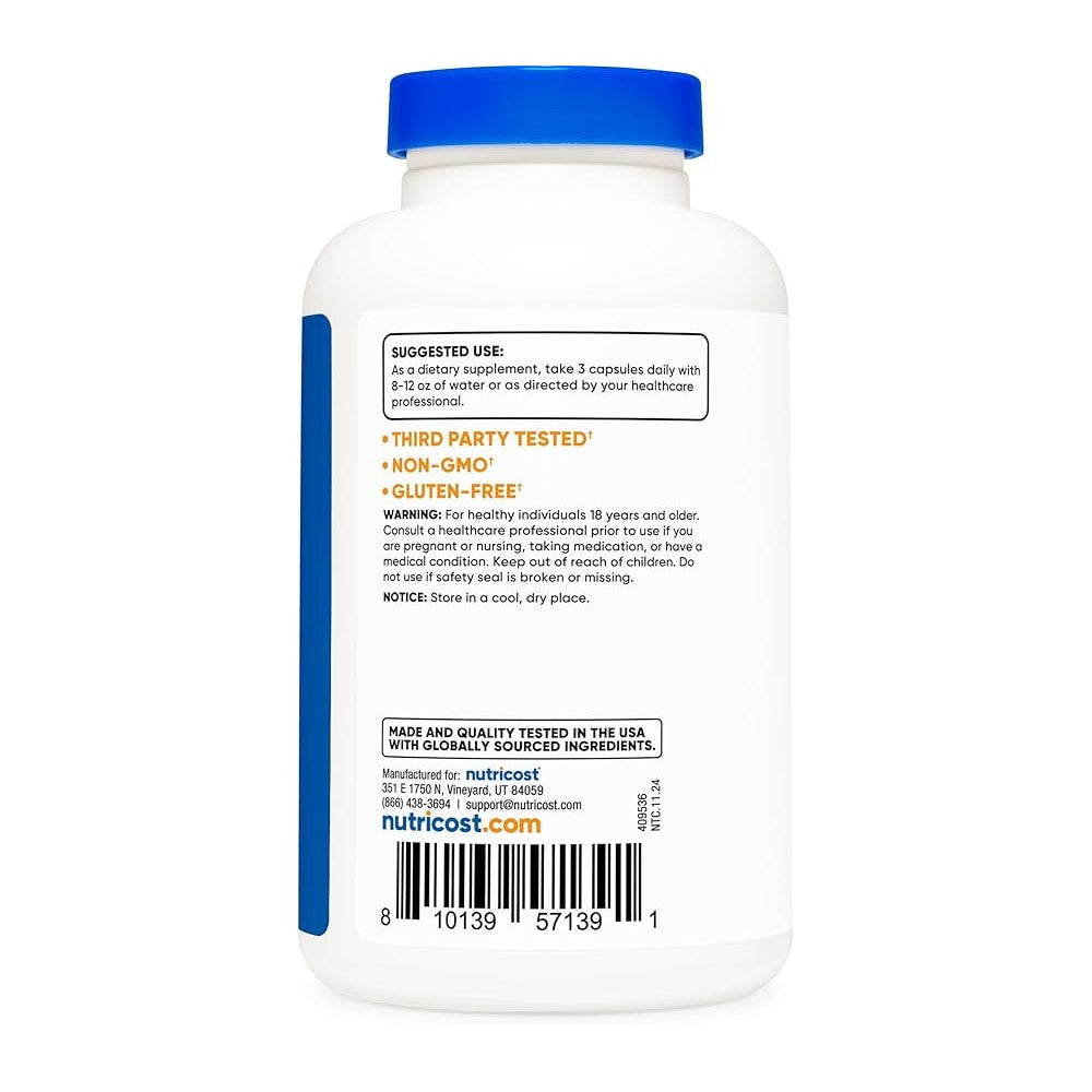 Nutricost Magnesium Glycinate - Supplement for Gentle Absorption